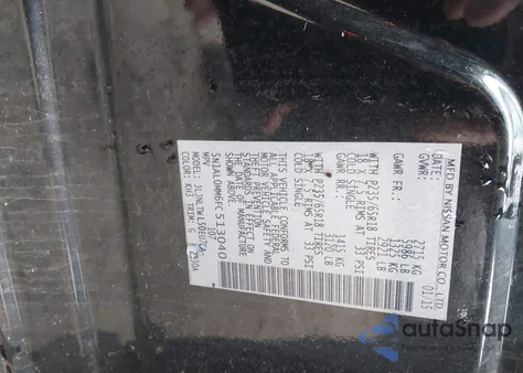 2015 Infiniti Qx60 z USA, uszkodzony, nr VIN 5N1AL0MM6FC513040